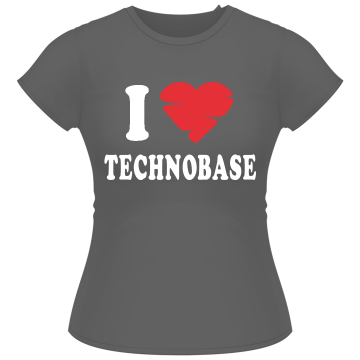 TB Ladyshirt I love TechnoBase